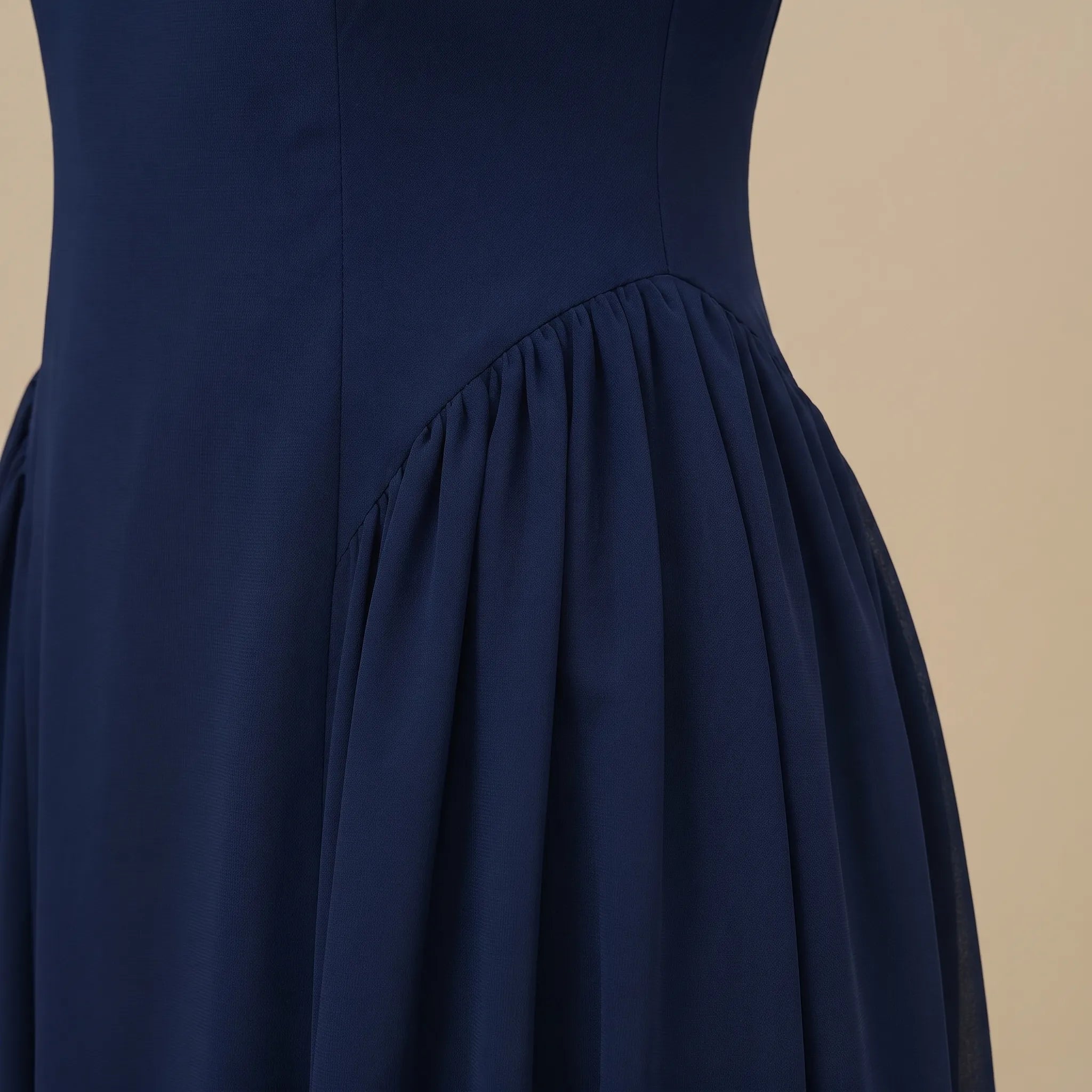 Thalia Turtle Neck Short Sleeve Midi Dress