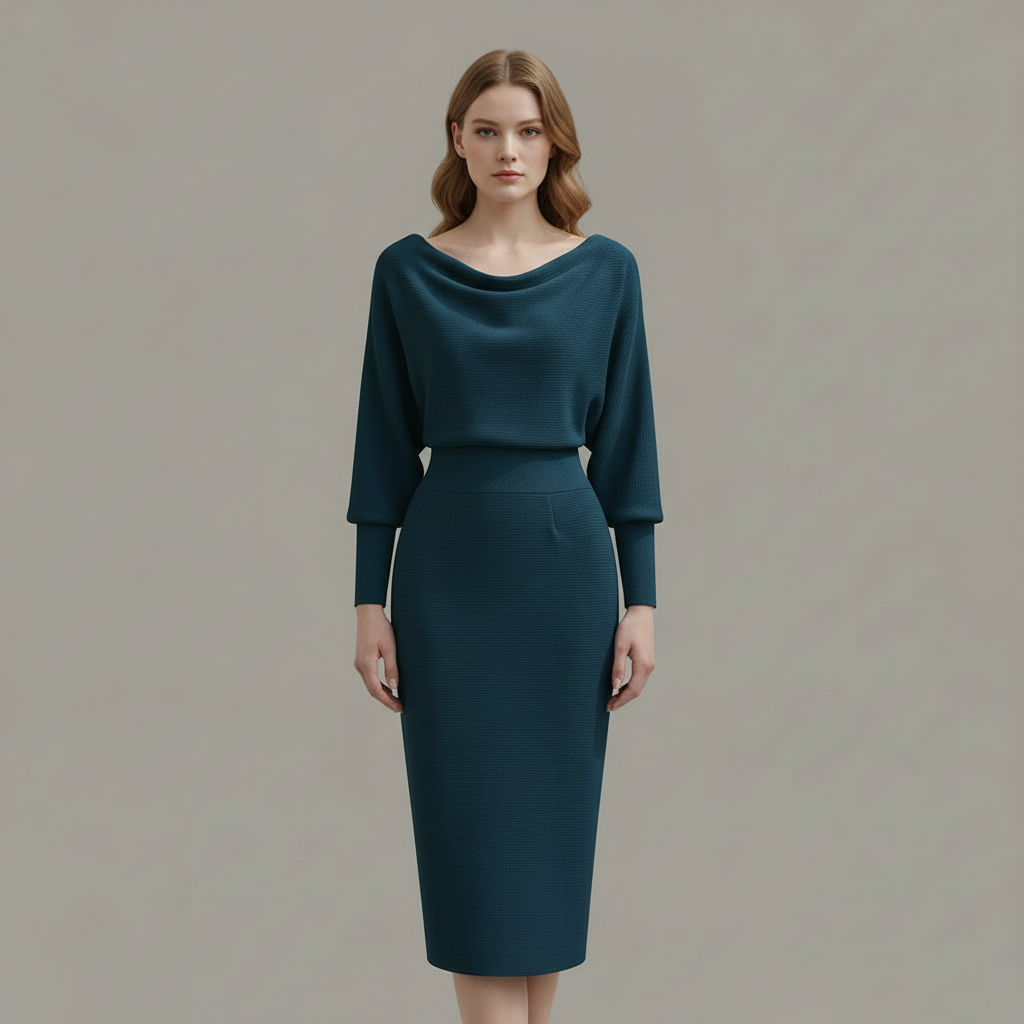 Bellamy Long Sleeve Midi Dress