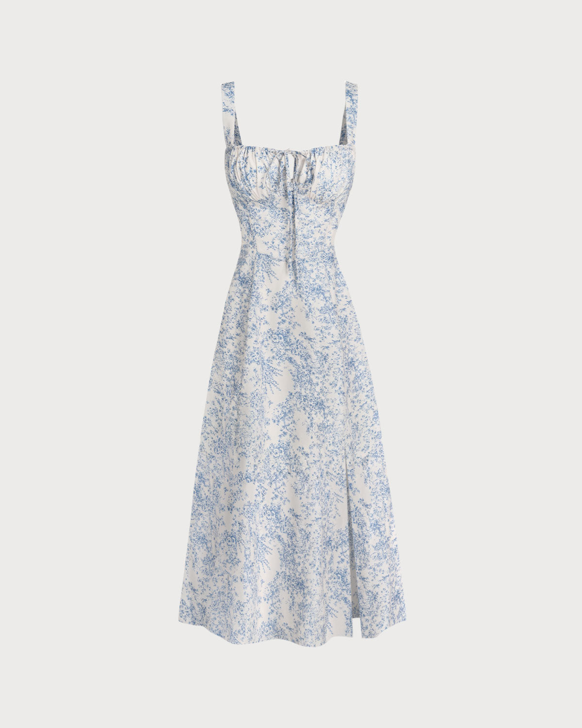 Celestine Floral Square-Neck Midi Dress