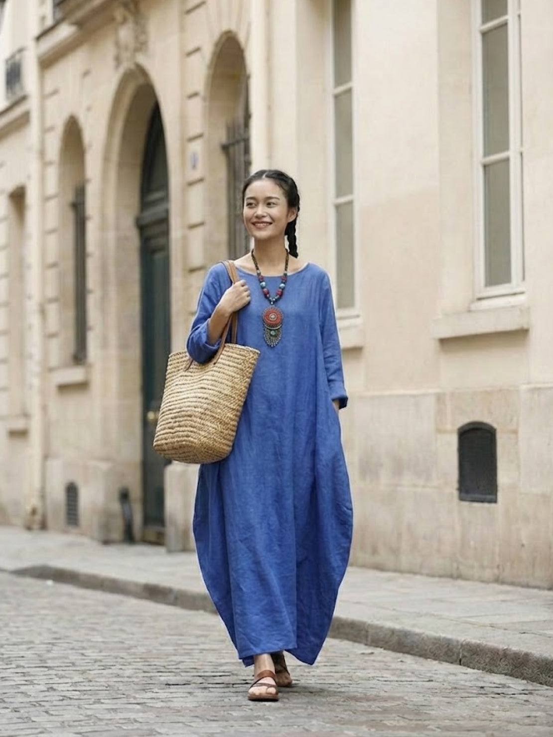 Bellwood Oversized 3/4 Sleeve Maxi Dress