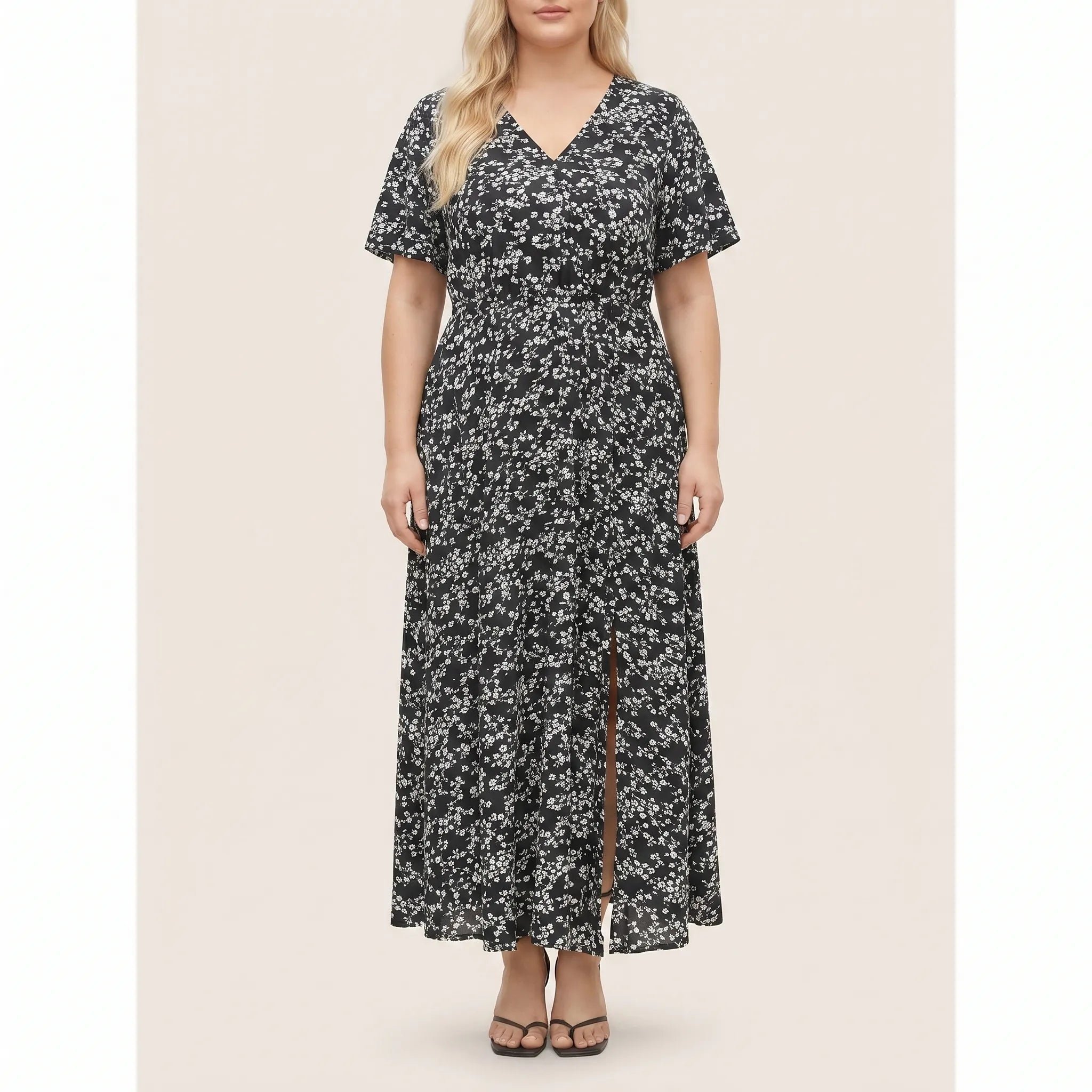 Bellevue V-Neck Floral Maxi Dress