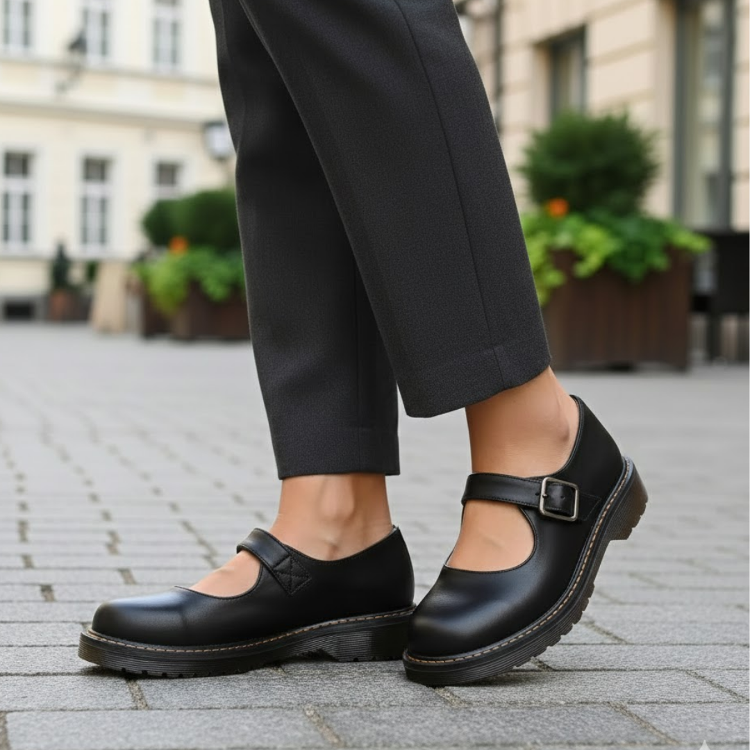 Ashford Buckle Strap Cushioned Sole Shoes