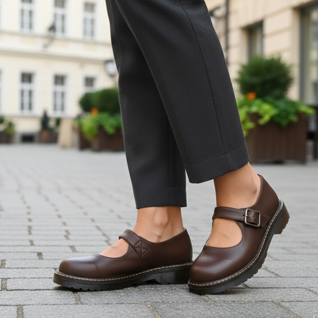 Ashford Buckle Strap Cushioned Sole Shoes