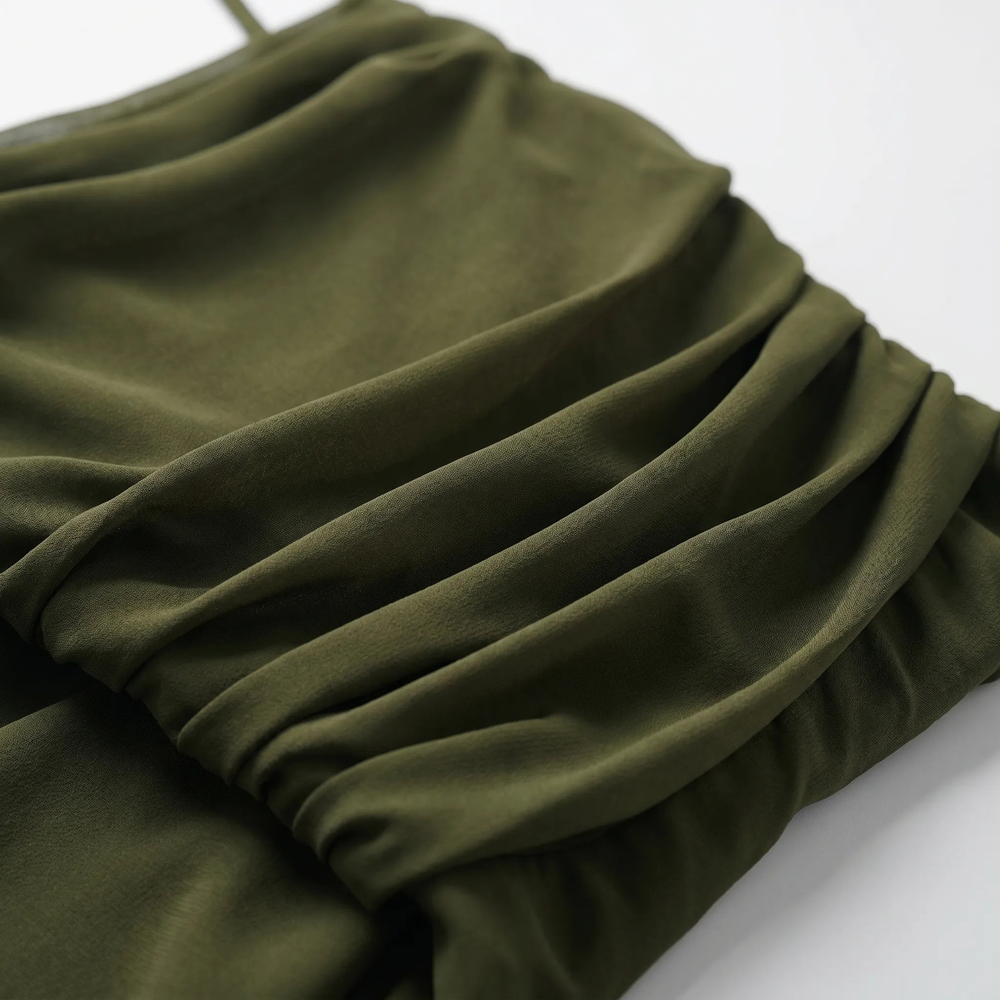 Valeria Square-Neck Chiffon Maxi Dress