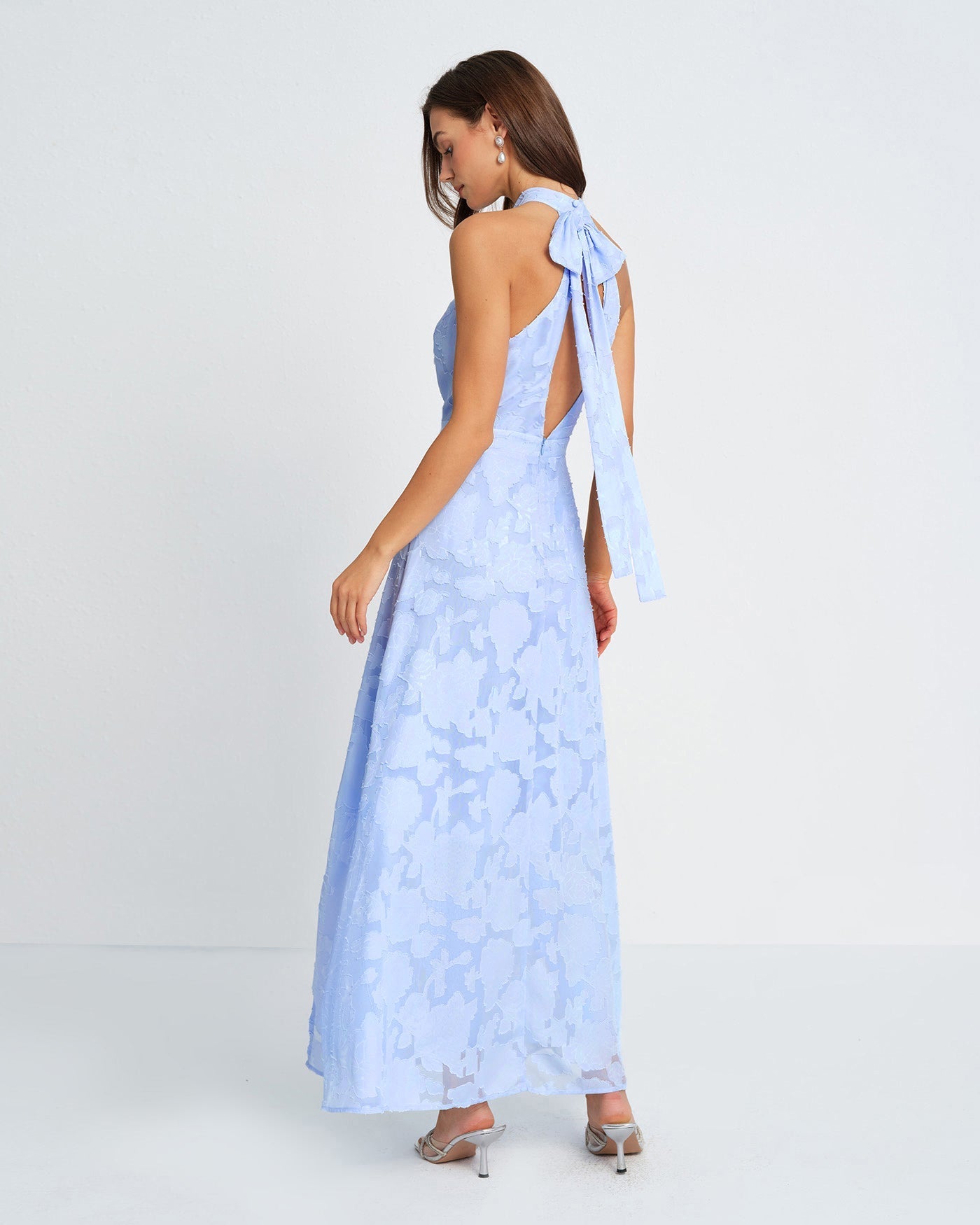 Celestine Mock Neck Sleeveless Maxi Dress