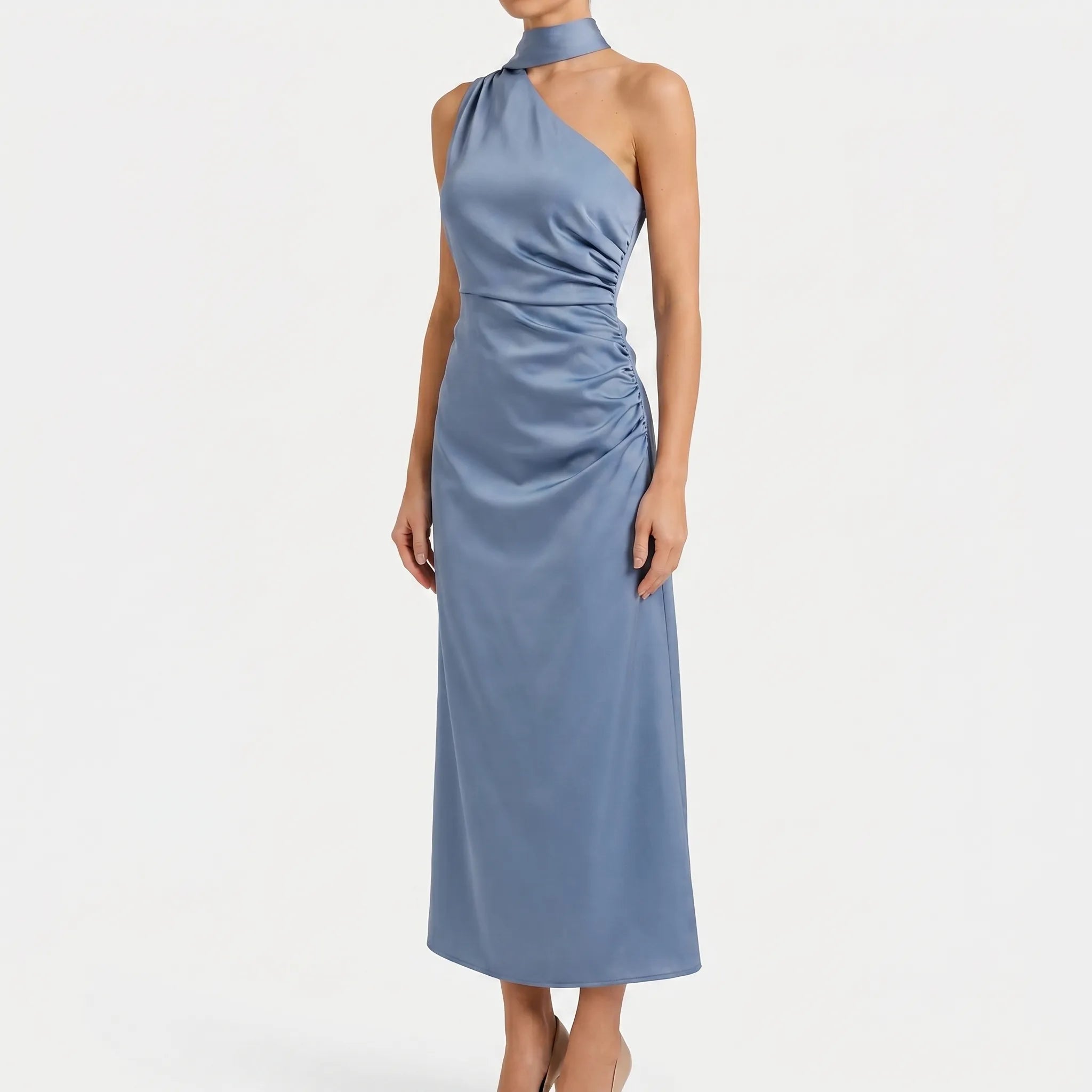Solène One-Shoulder Maxi Dress