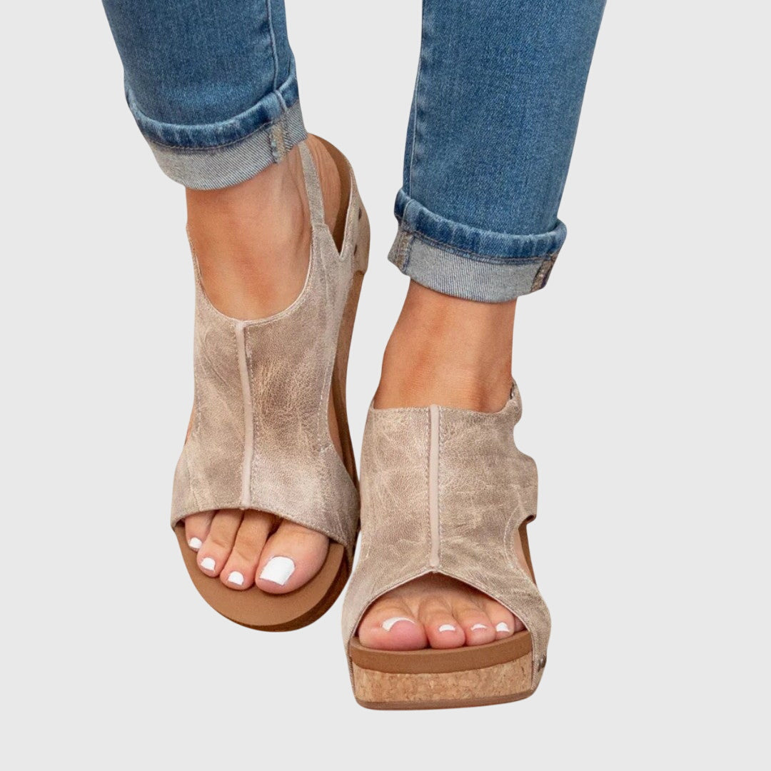 Breeze Orthopedic Open Toe Wedge Sandals