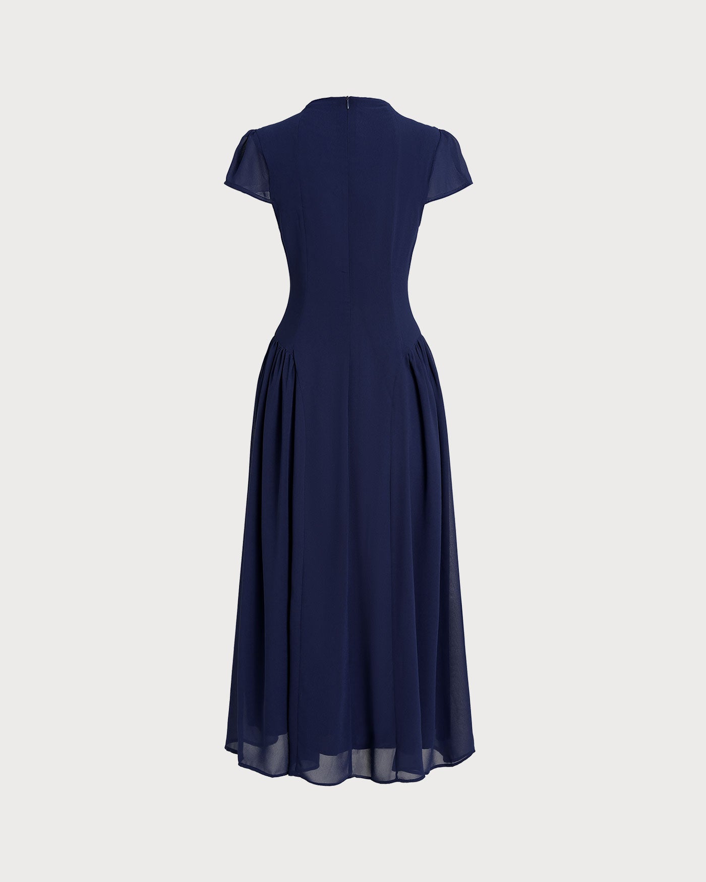 Thalia Turtle Neck Short Sleeve Midi Dress