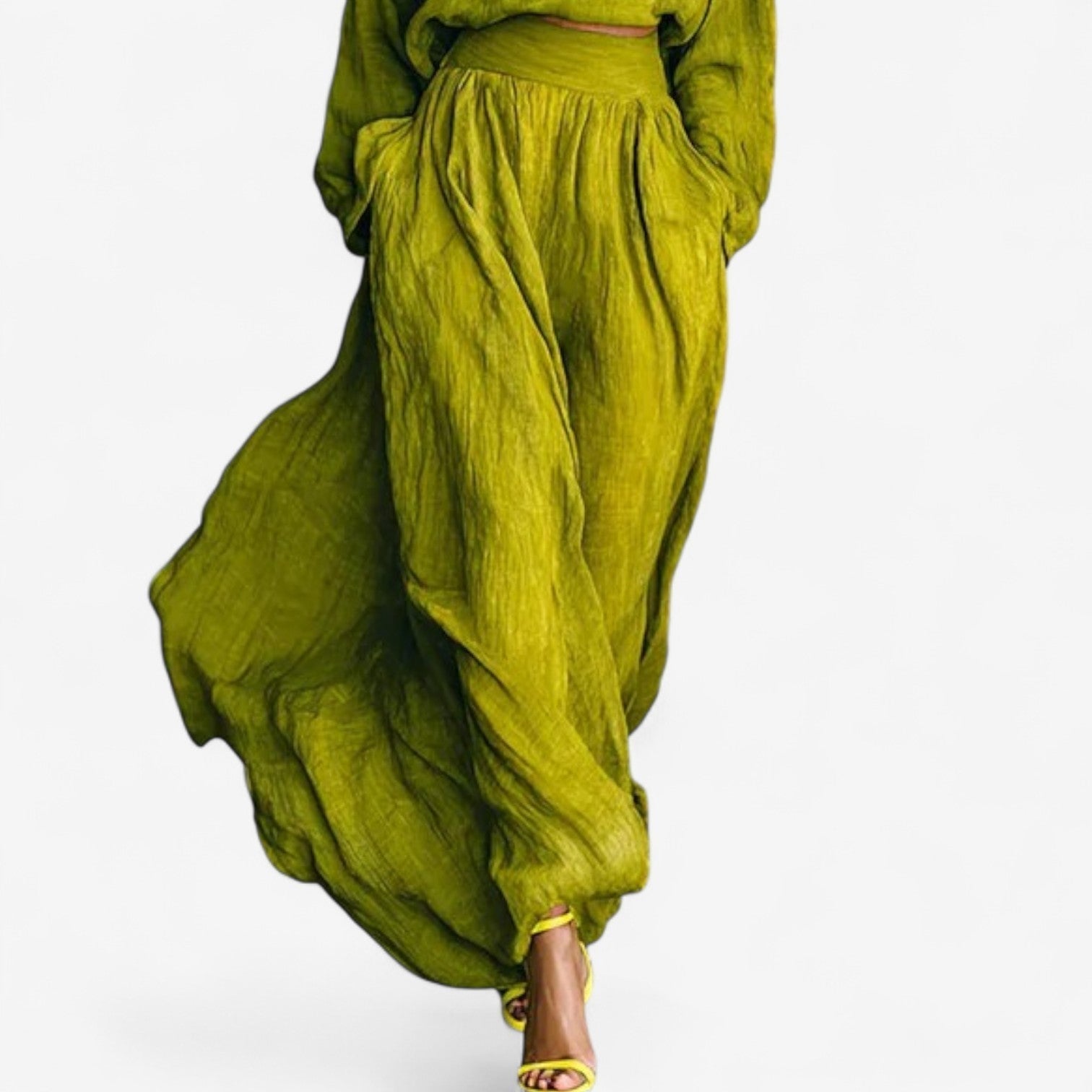 Everett Mock Turtleneck Long Sleeve Maxi Dress
