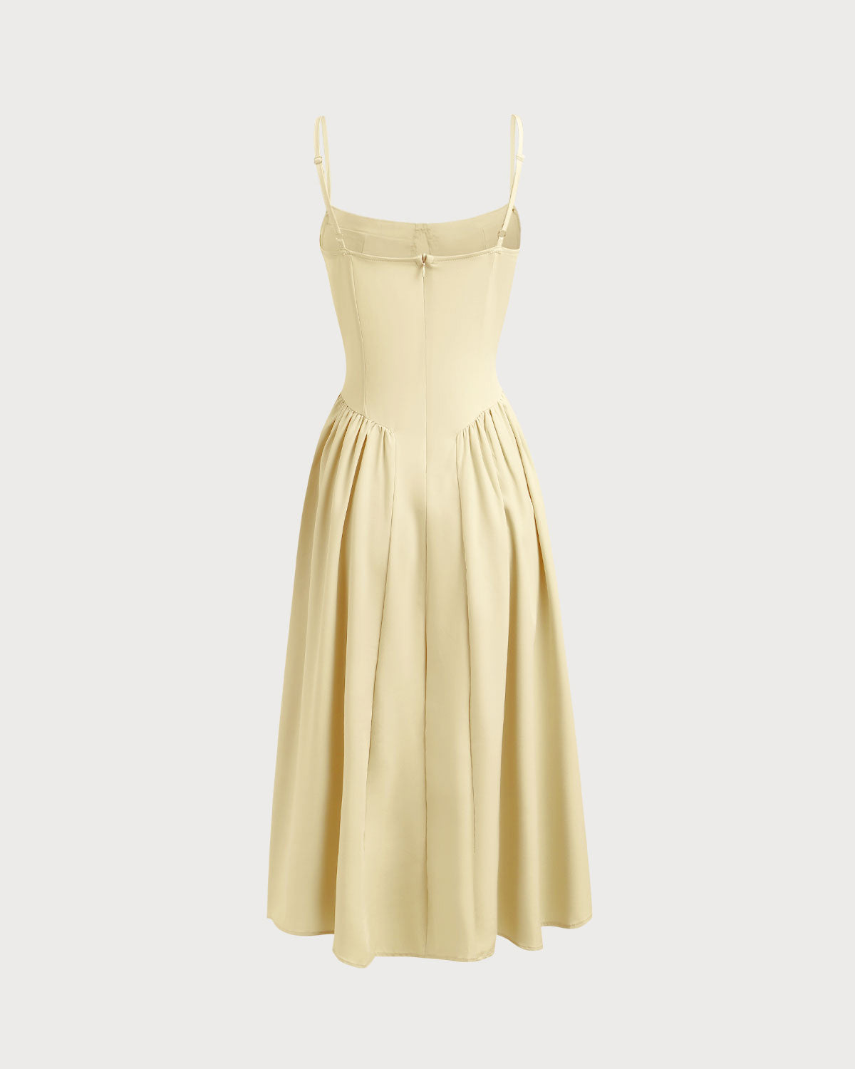 Solina Square Neck A-Line Midi Dress