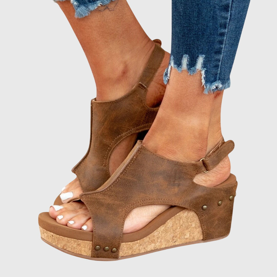 Breeze Orthopedic Open Toe Wedge Sandals