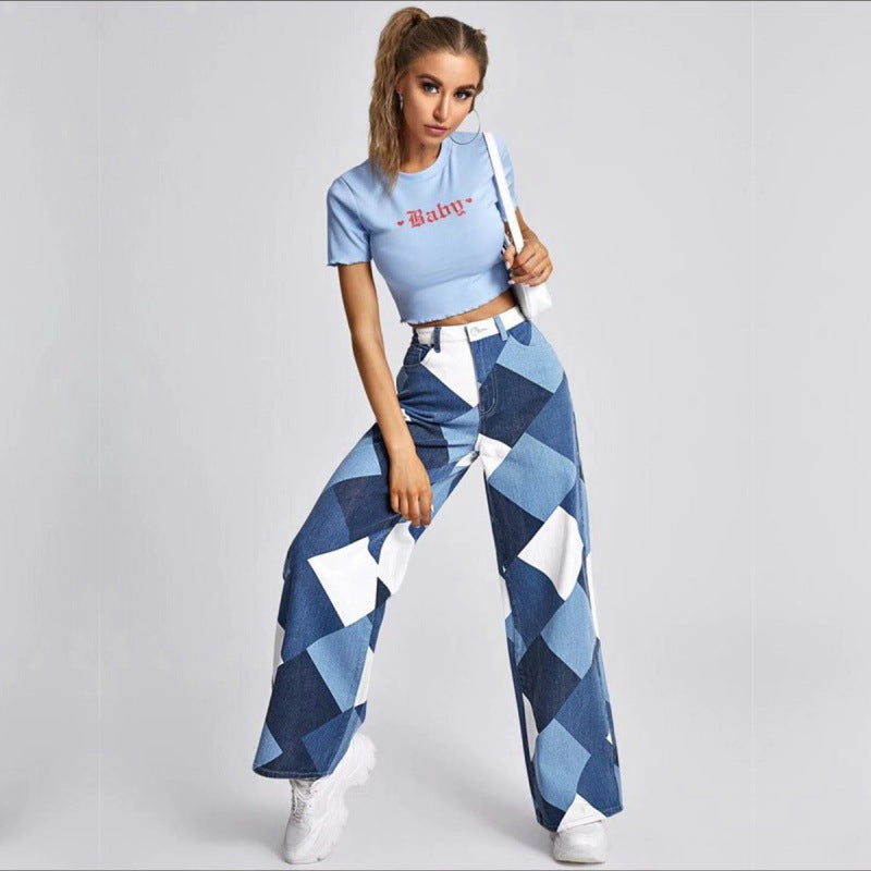 Verona Checkered Jeans