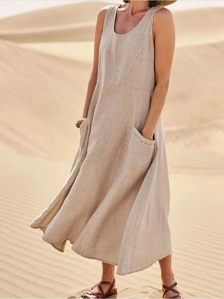 Everly Scoop Neck Sleeveless Maxi Dress