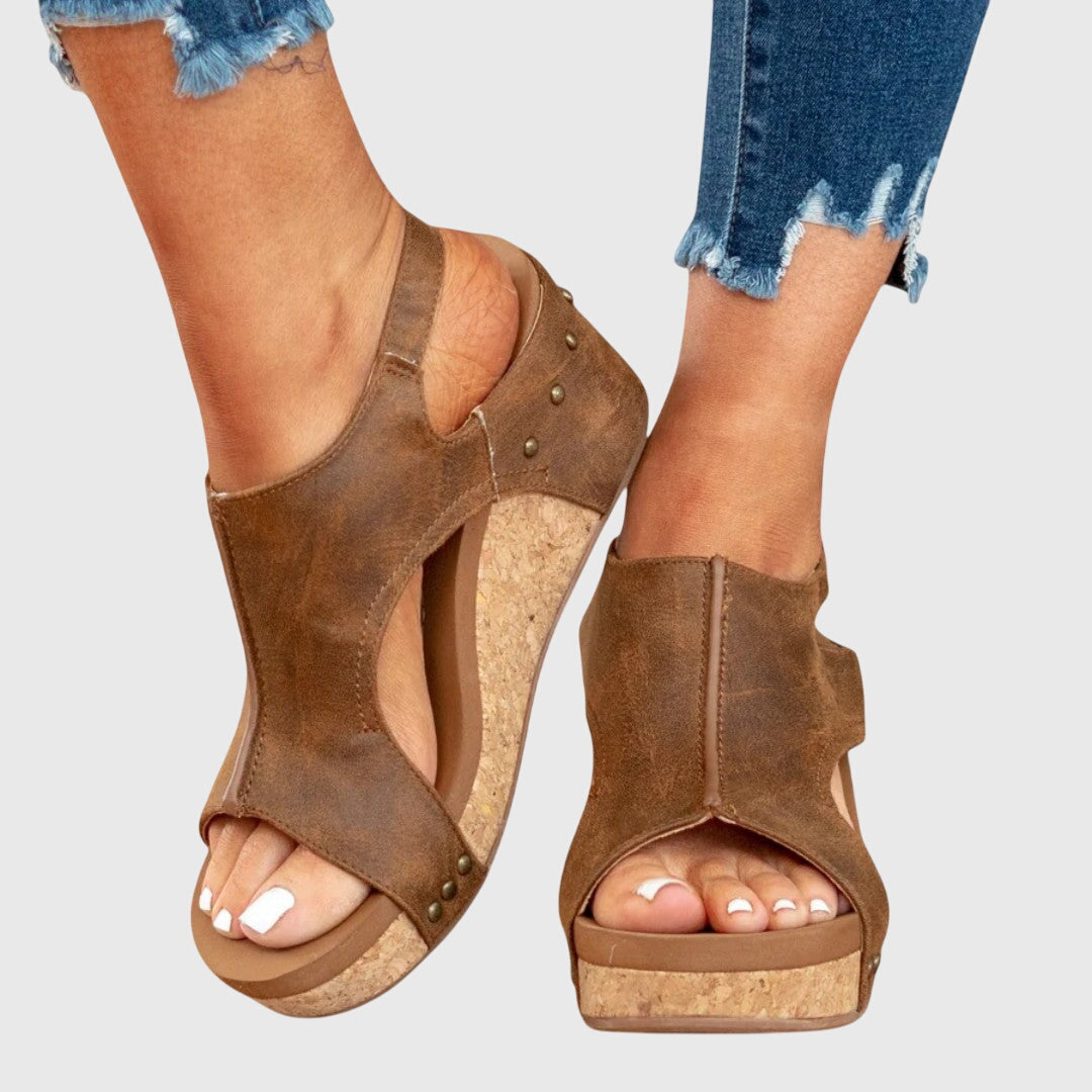 Breeze Orthopedic Open Toe Wedge Sandals