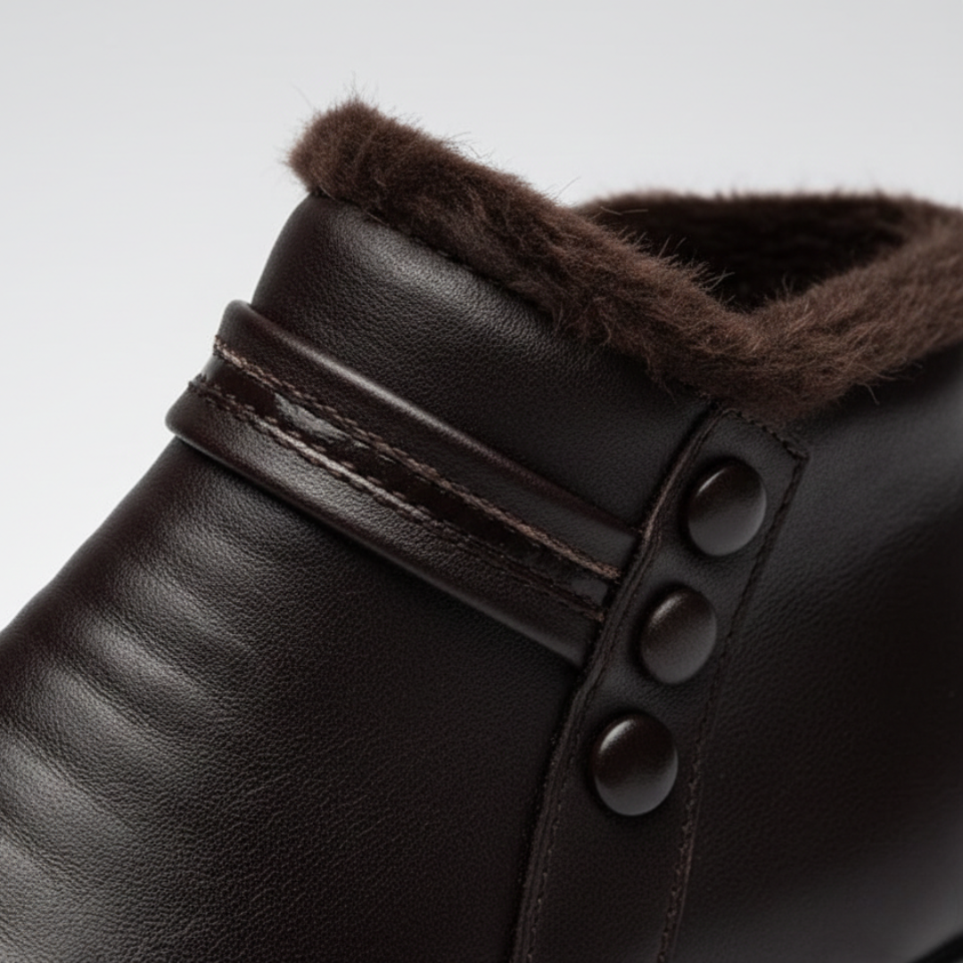 Torino Orthopedic Faux Fur Wedge Boots