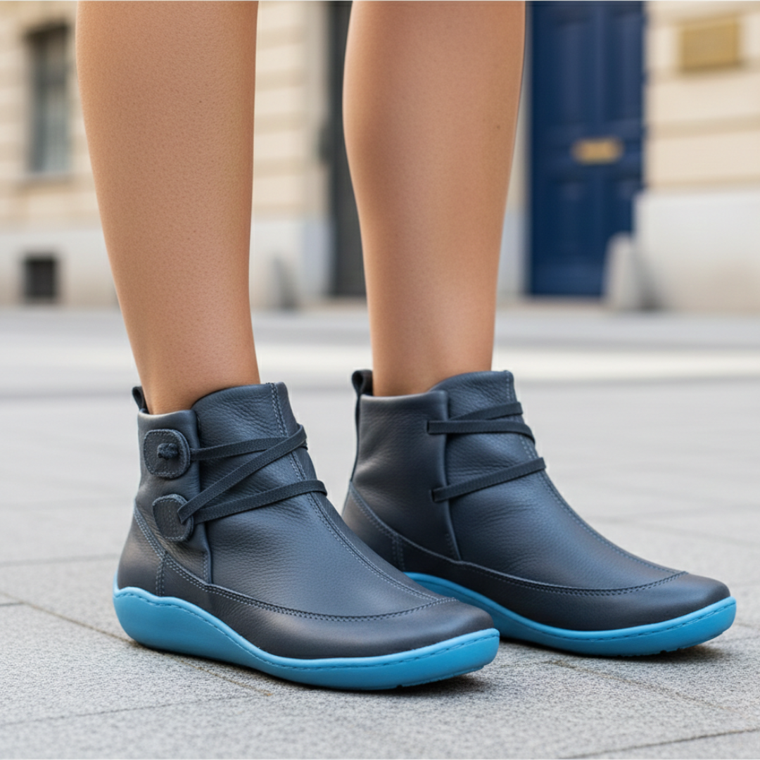 Velden Orthopedic Faux Leather Slip-On Shoes