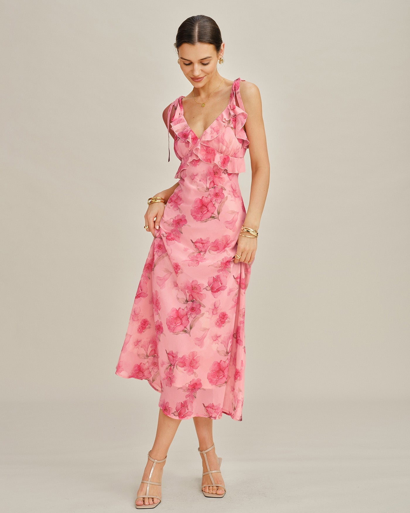 Florina Floral Maxi Slip Dress