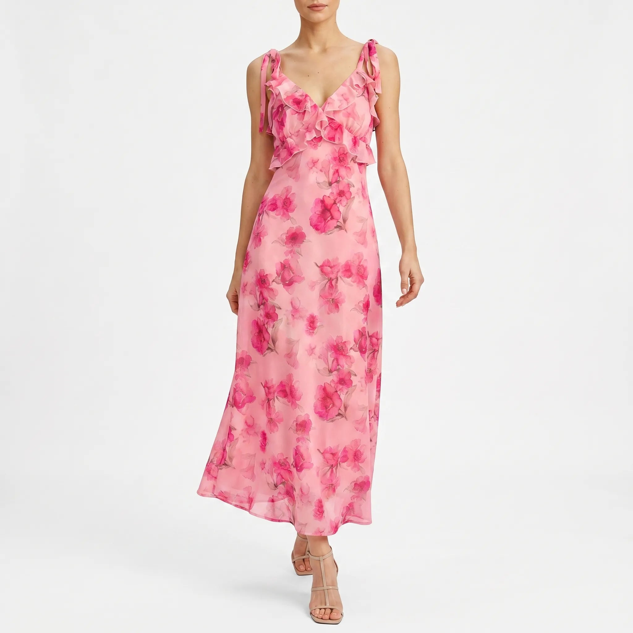 Florina Floral Maxi Slip Dress