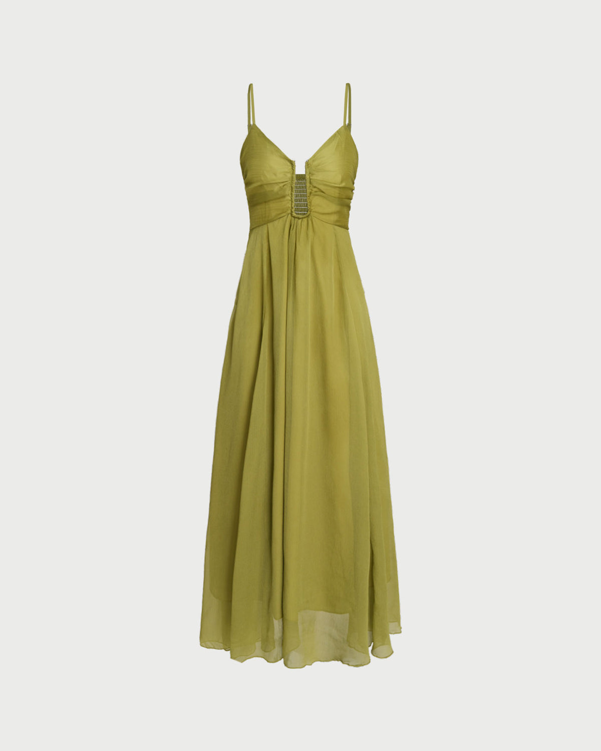 Solenne High-Waisted Maxi Dress