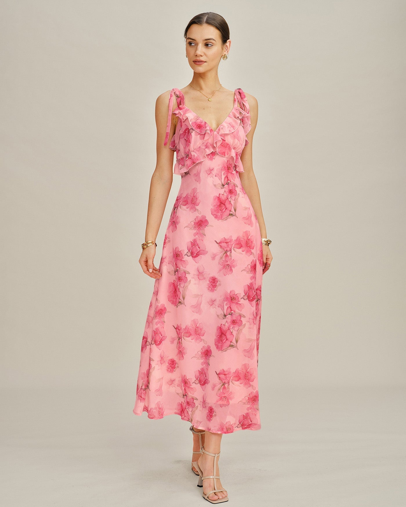 Florina Floral Maxi Slip Dress