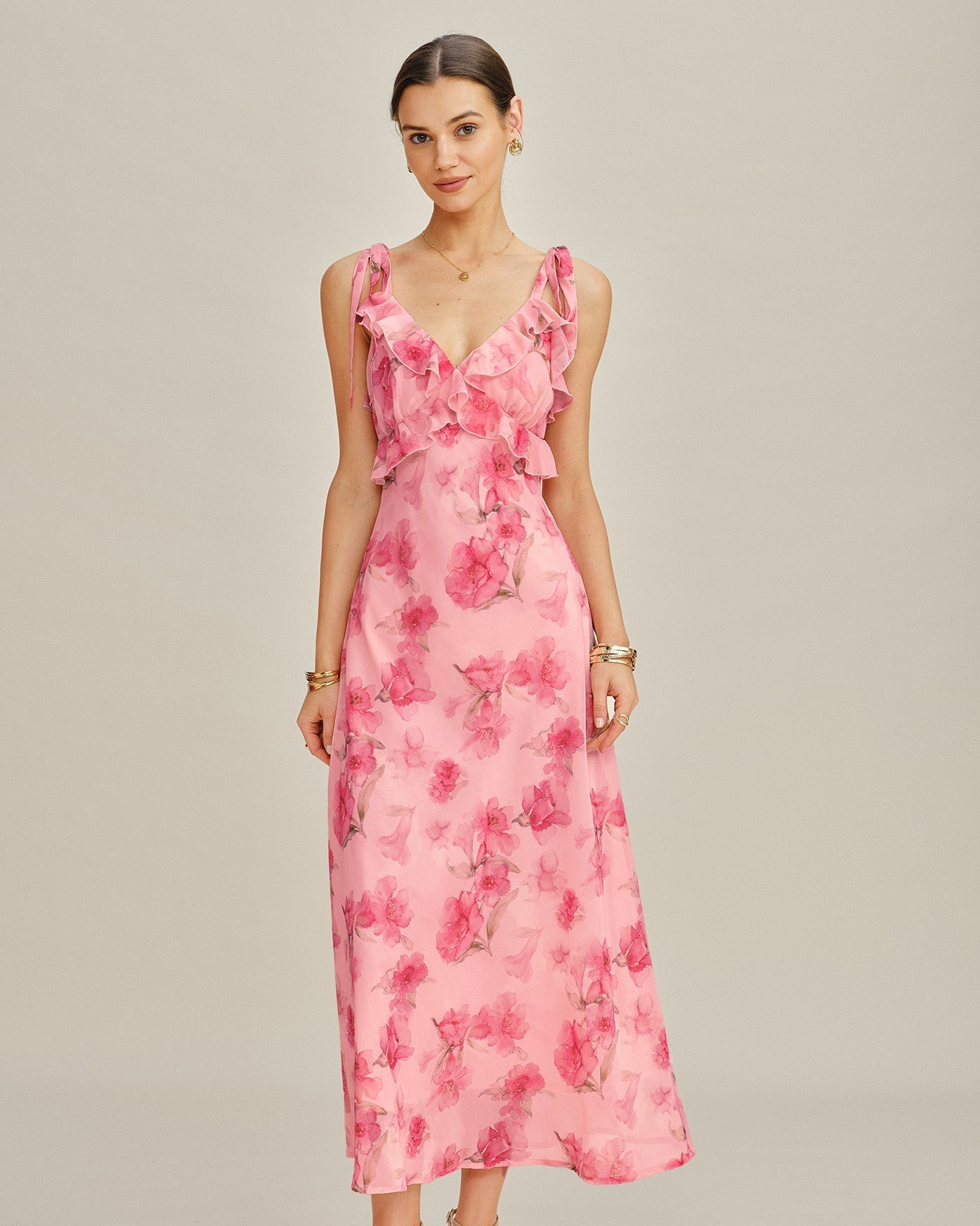 Florina Floral Maxi Slip Dress