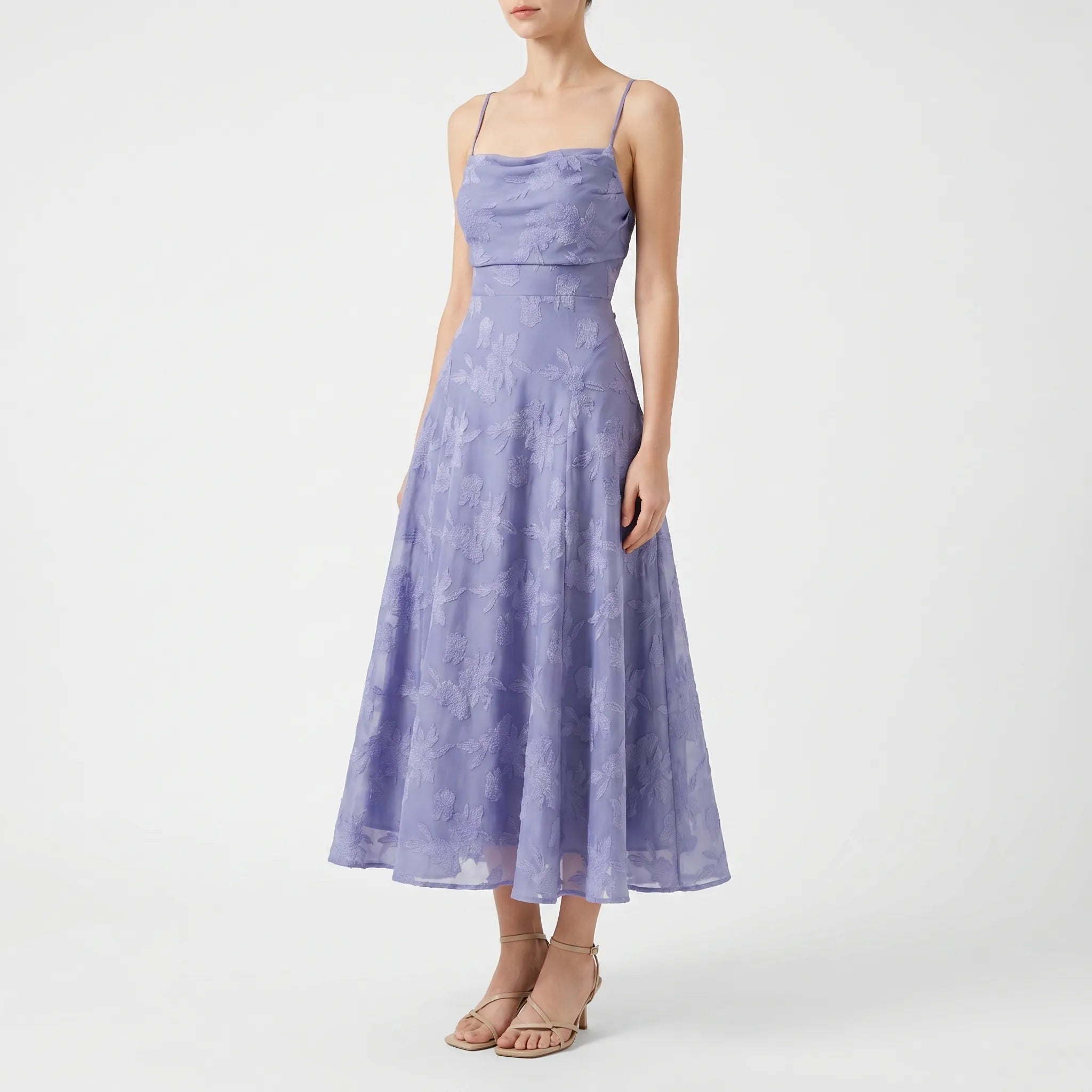Corella Floral Textured Slip Dress
