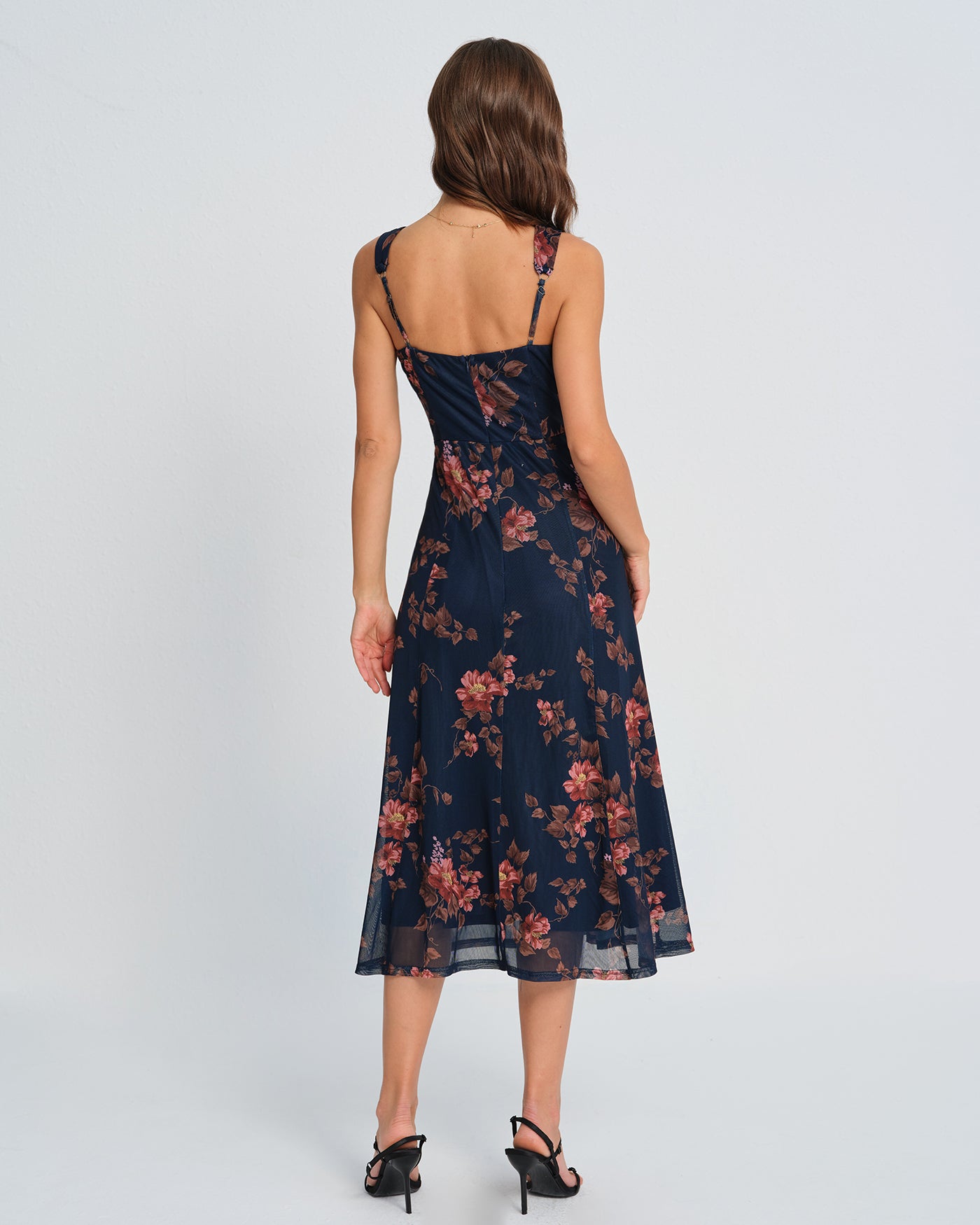 Rosetta Sleeveless Floral Midi Dress