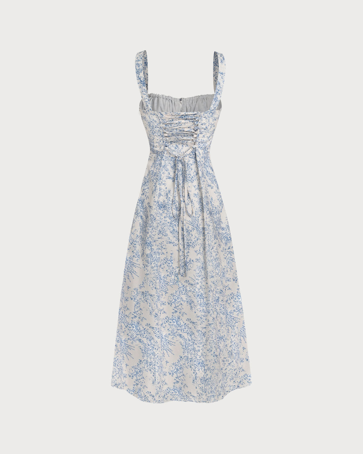 Celestine Floral Square-Neck Midi Dress