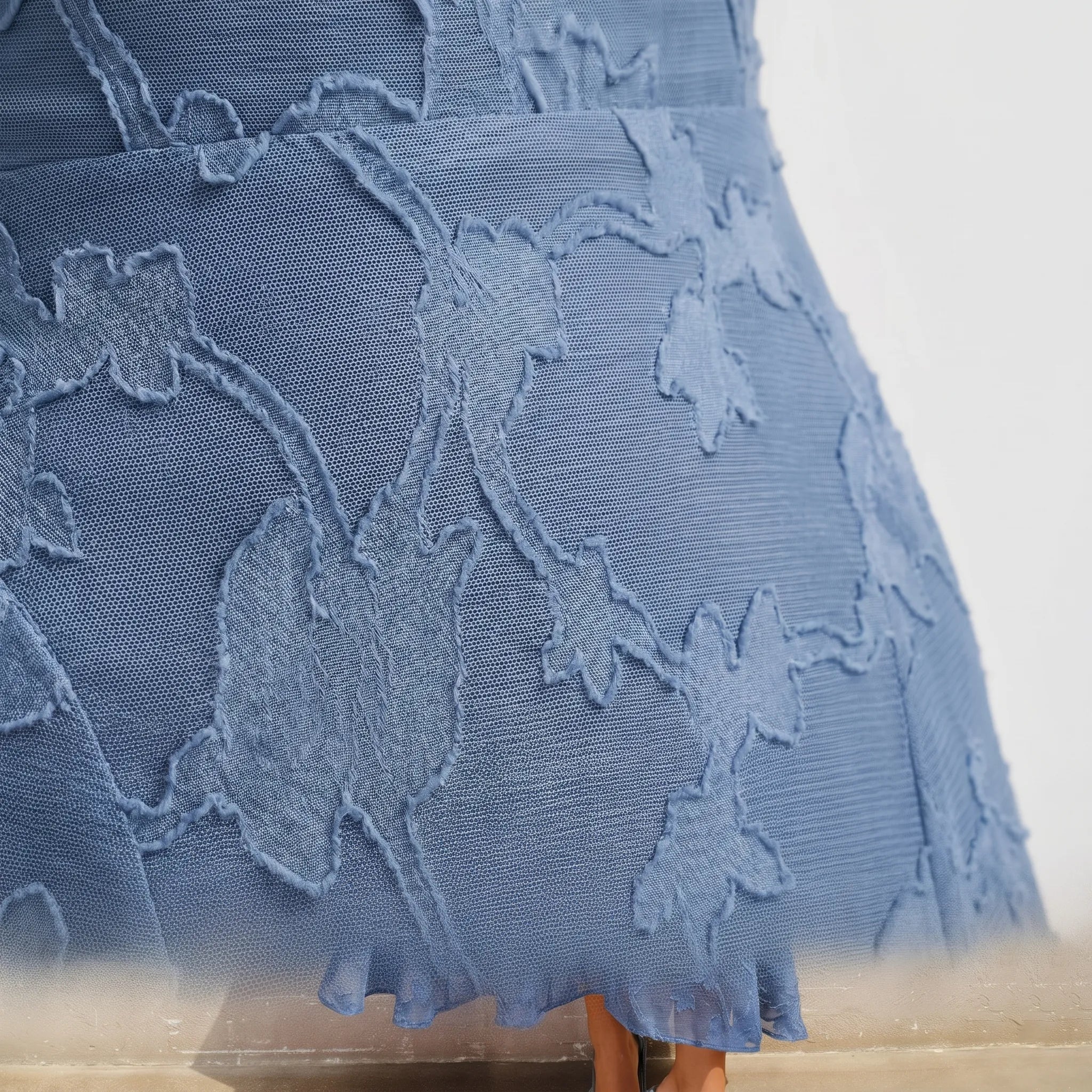 Valeria Square Neck Floral Jacquard Maxi Dress