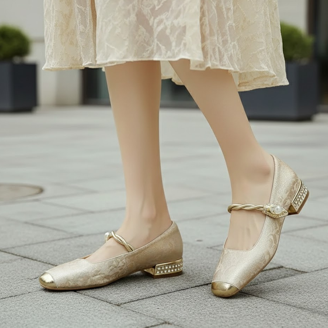 Carlow Buckle Strap Cushioned Sole Shoes
