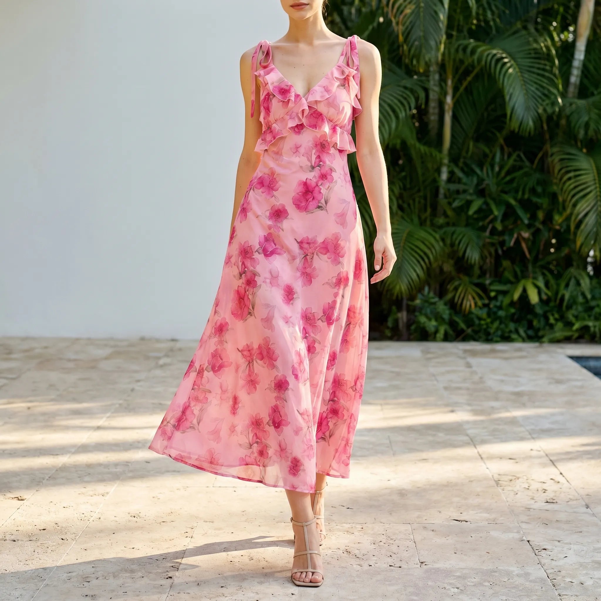 Florina Floral Maxi Slip Dress