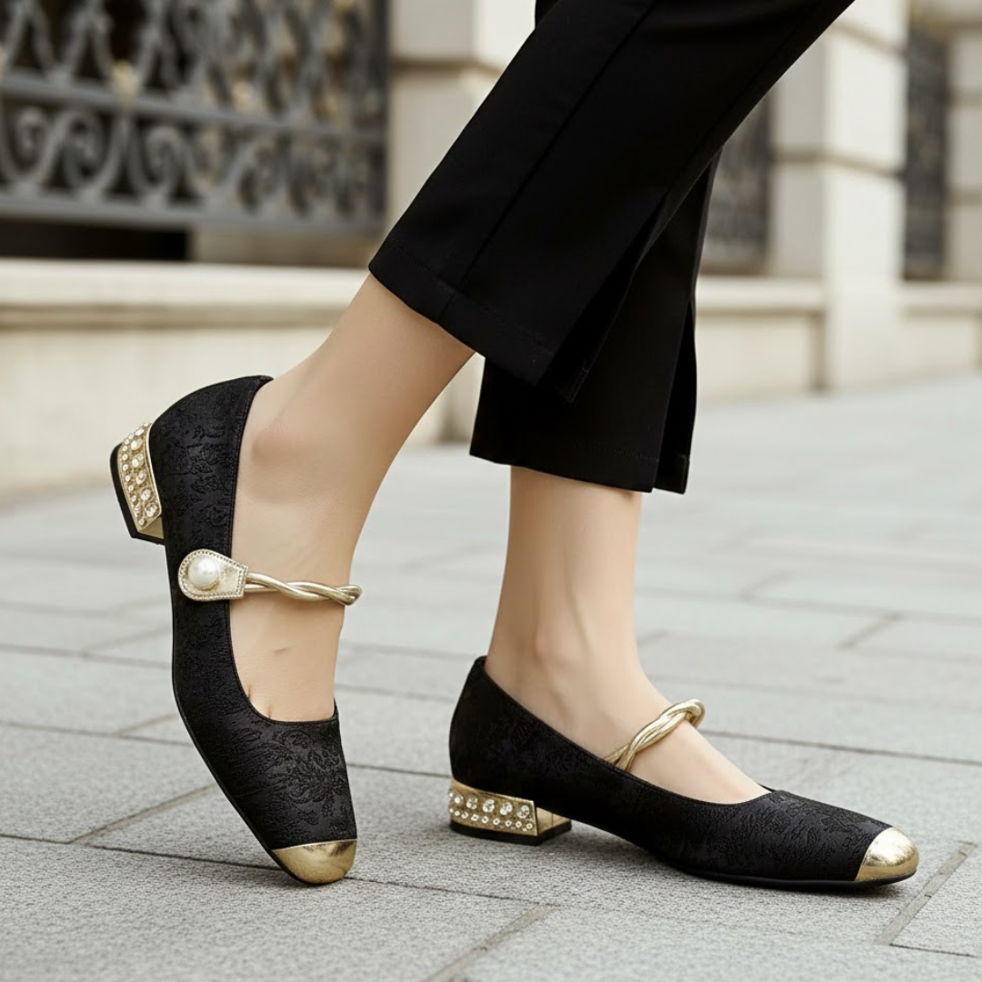 Carlow Buckle Strap Cushioned Sole Shoes