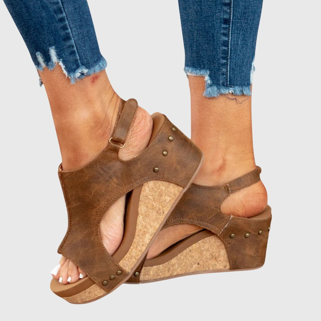 Breeze Orthopedic Open Toe Wedge Sandals