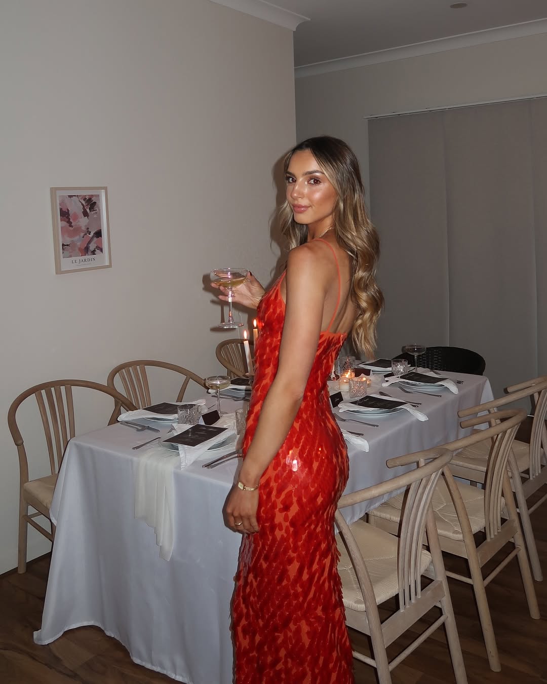 Selene V-Neck Backless Maxi Dress